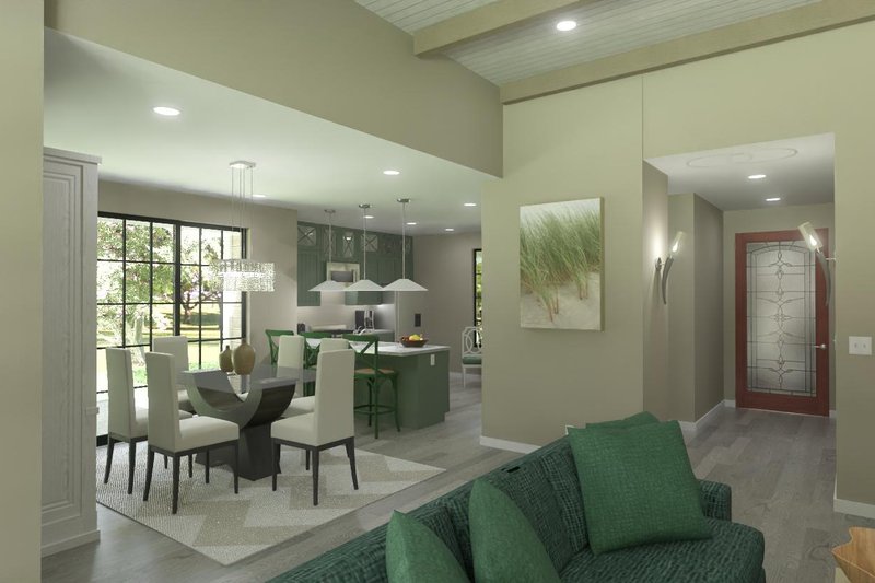 House Blueprint - Interior - Family Room for Country House Plan #1126-14 - 3 bed, 2.5 bath