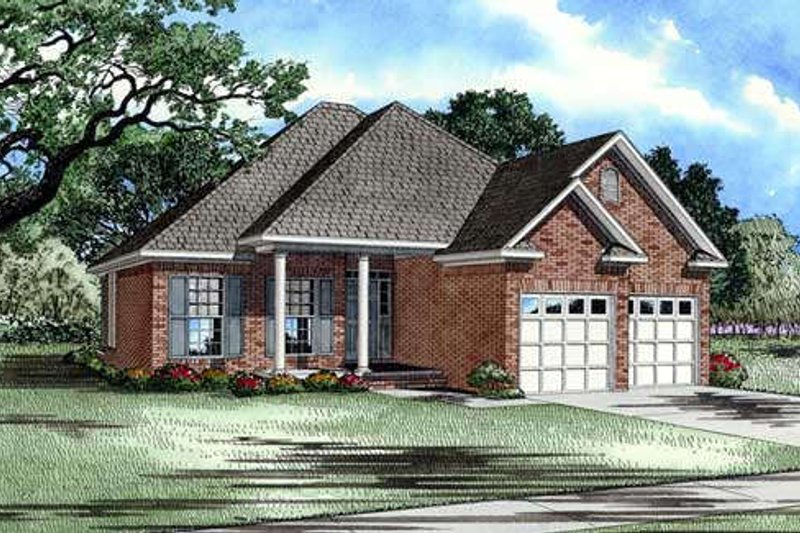 House Design - Traditional Exterior - Front Elevation Plan #17-191