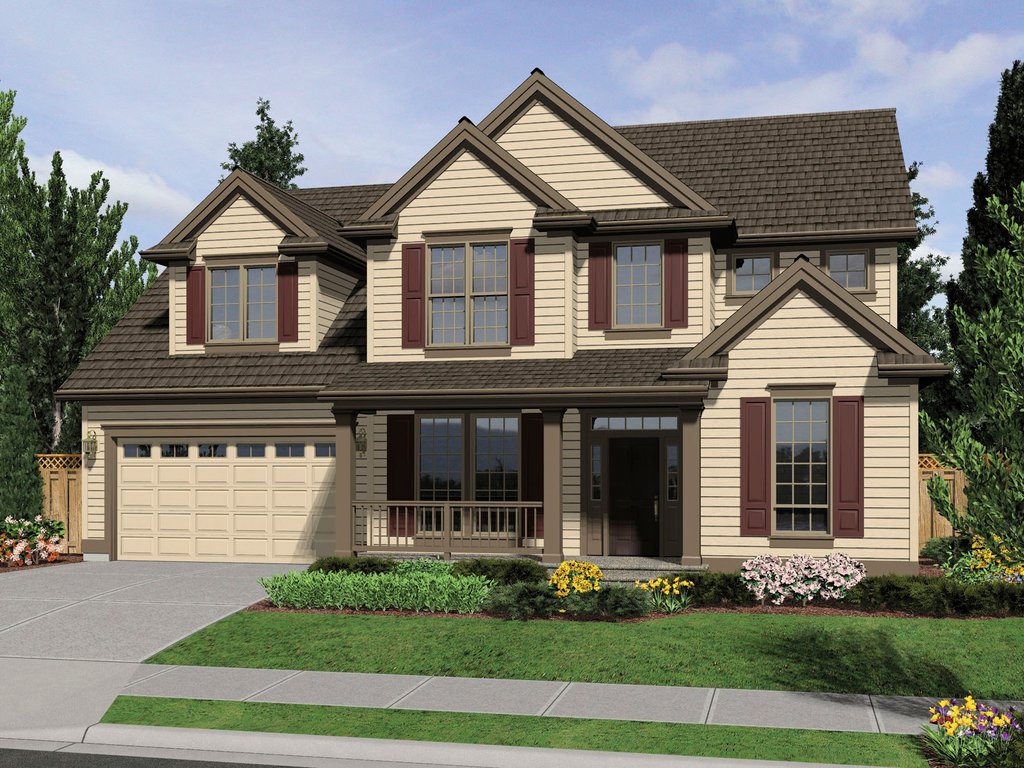 Traditional Style House Plan - 4 Beds 2.5 Baths 2618 Sq/Ft Plan #48-538