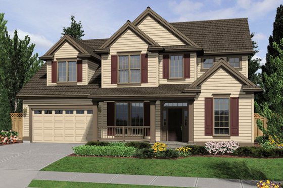 Front View - 2600 square foot Traditional home