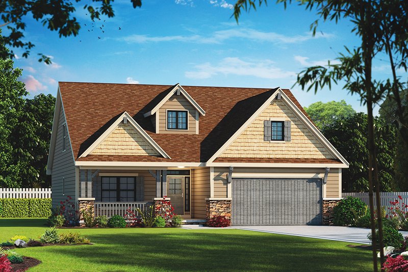 Dream House Plan - Ranch Exterior - Front Elevation Plan #20-2314