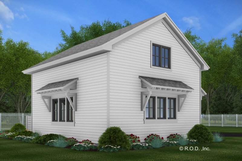 Dream House Plan - Exterior - Rear Elevation for Traditional House Plan #51-1580 - 1 bed, 1 bath
