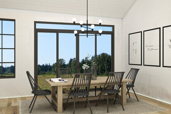 Interior - Dining Room for Farmhouse House Plan #23-2729 - 3 bed, 1 bath
