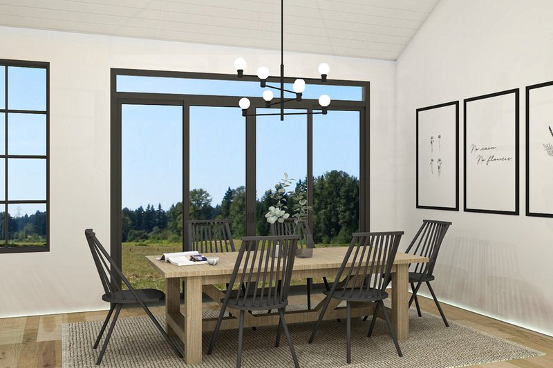 Architectural House Design - Interior - Dining Room for Farmhouse House Plan #23-2729 - 3 bed, 1 bath