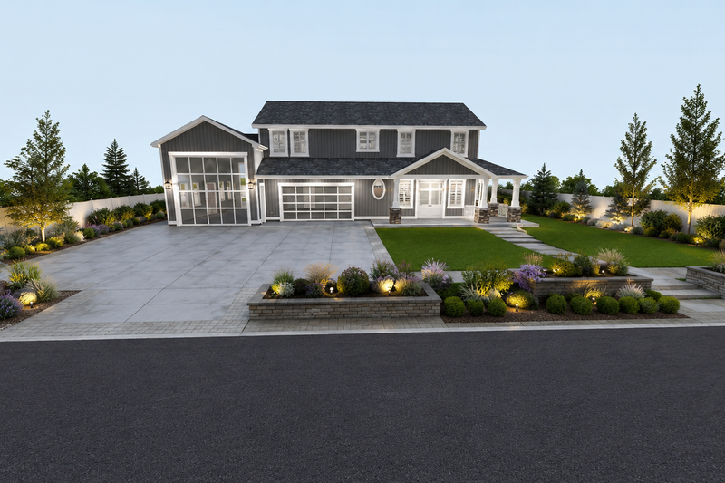 Dream House Plan - Exterior - Front Elevation 3 for Barndominium House Plan #1060-497 - 3 bed, 2.5 bath