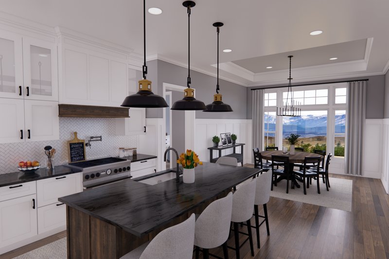 House Blueprint - Interior - Kitchen 2 for Farmhouse House Plan #51-1249 - 3 bed, 2 bath