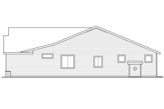 Exterior - Other Elevation 1 for Ranch House Plan #124-1186 - 3 bed, 2 bath