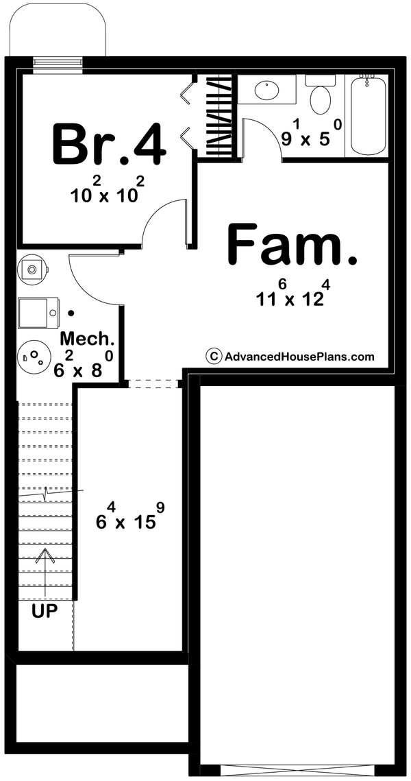 Victorian Floor Plan - Lower Floor Plan #455-462