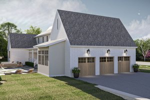 Exterior - Other Elevation 3 for Cottage House Plan #455-598 - 4 bed, 3.5 bath