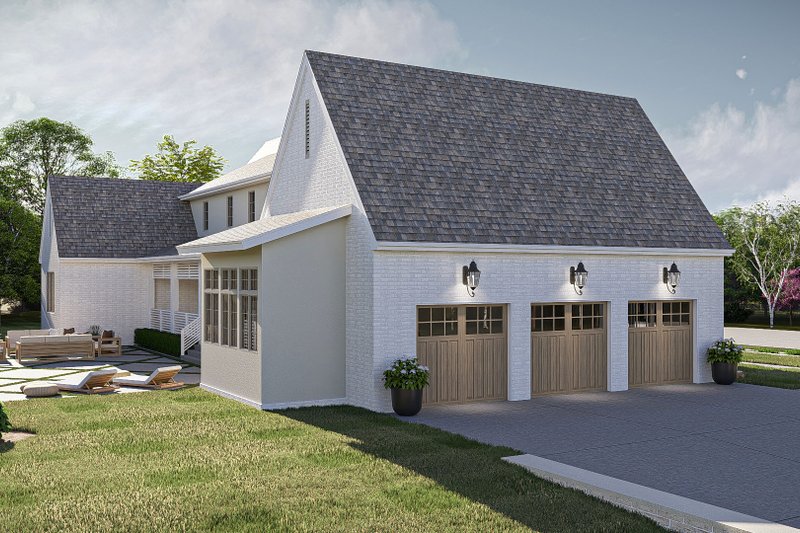 Architectural House Design - Exterior - Other Elevation 3 for Cottage House Plan #455-598 - 4 bed, 3.5 bath