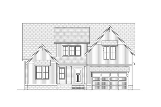 Exterior - Front Elevation 4 for Country House Plan #1080-5 - 4 bed, 3.5 bath