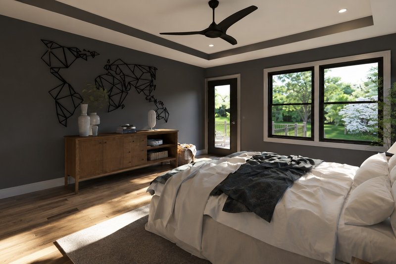 House Design - Interior - Master Bedroom 1 for Craftsman House Plan #1064-479 - 3 bed, 2 bath