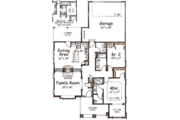 Craftsman Style House Plan - 2 Beds 2 Baths 1361 Sq/Ft Plan #20-1367 