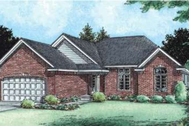 Dream House Plan - Traditional Exterior - Front Elevation Plan #20-1800