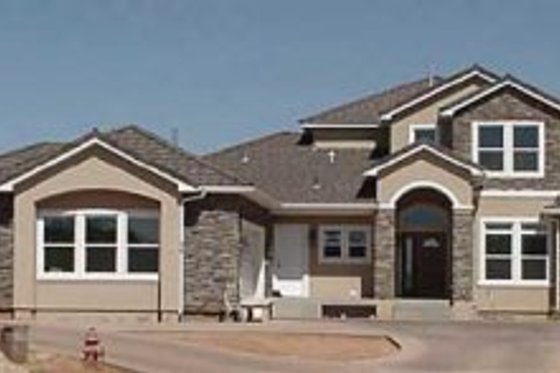 Exterior - Front Elevation for Mediterranean House Plan #24-225 - 4 bed, 3.5 bath