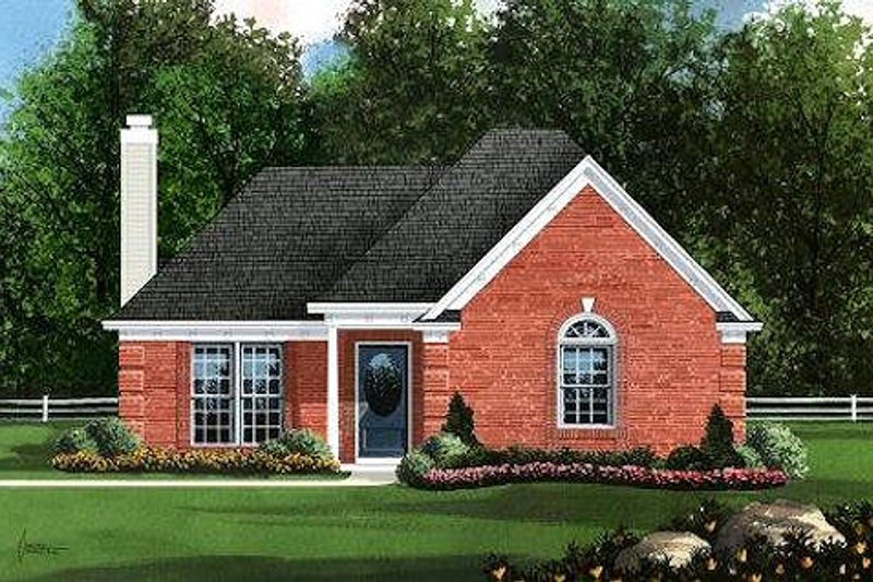 Traditional Style House Plan - 3 Beds 2 Baths 1138 Sq/Ft Plan #424-244