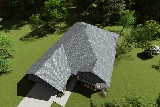 Exterior - Other Elevation 3 for Cottage House Plan #513-2082 - 3 bed, 2 bath
