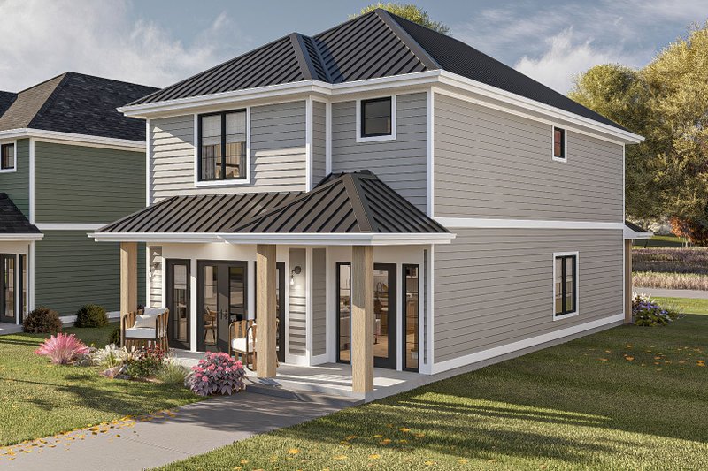 House Design - Exterior - Other Elevation for Traditional House Plan #455-365 - 3 bed, 2.5 bath