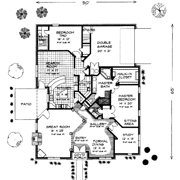 European Floor Plan - Main Floor Plan #310-264