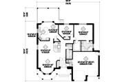 European Style House Plan - 2 Beds 1 Baths 1803 Sq/Ft Plan #25-4864 