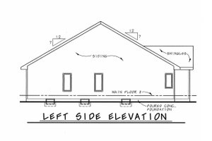 Exterior - Other Elevation for Traditional House Plan #20-1698 - 2 bed, 2 bath