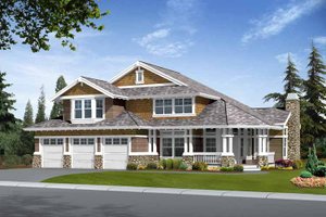Home Plan - Craftsman Exterior - Front Elevation Plan #132-409
