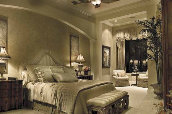 Interior - Master Bedroom for Mediterranean House Plan #930-416 - 4 bed, 4 bath