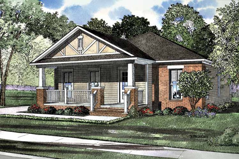 Home Plan - Craftsman Exterior - Front Elevation Plan #17-3189