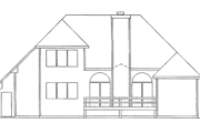 Mediterranean Style House Plan - 3 Beds 2.5 Baths 1774 Sq/Ft Plan #56-645 