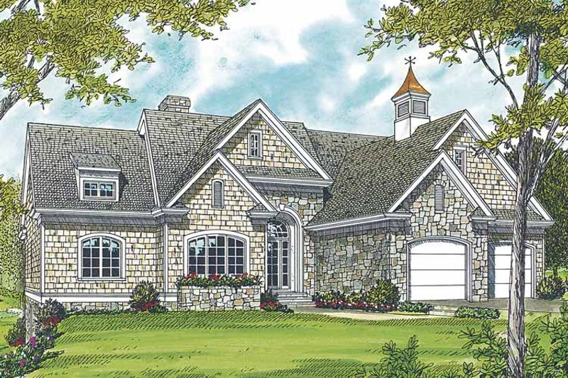 Dream House Plan - Exterior - Front Elevation 4 for Country House Plan #453-301 - 3 bed, 3.5 bath