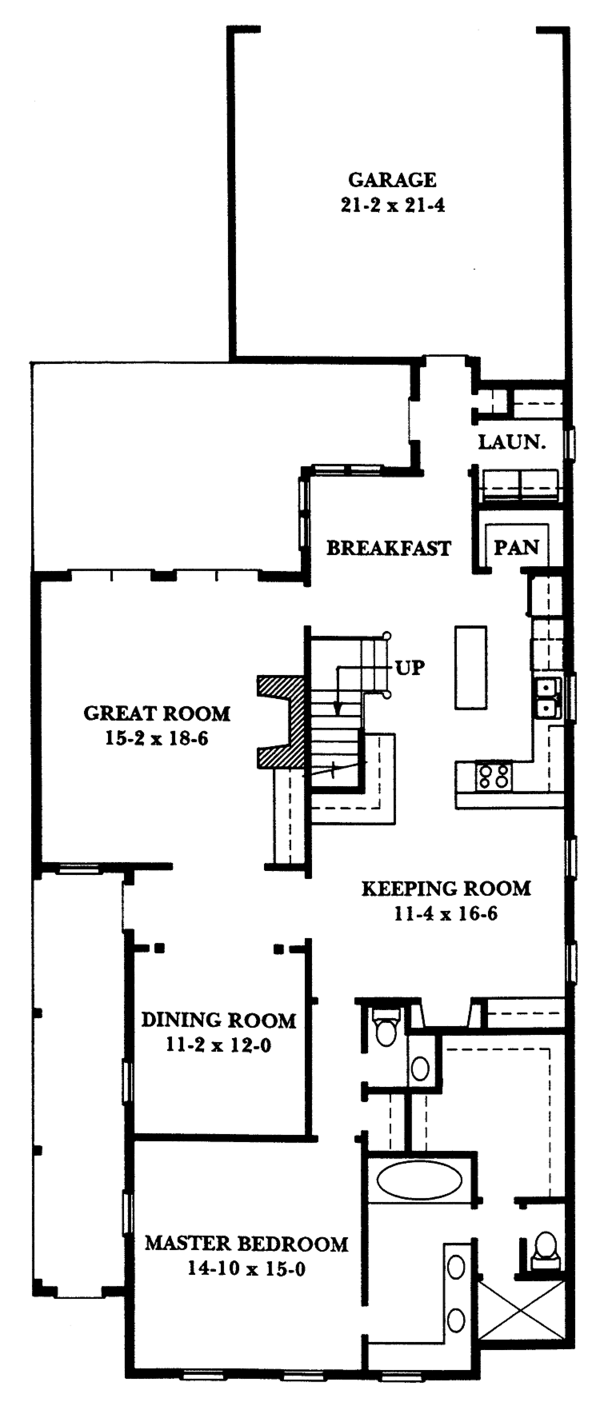 Architectural House Design - Classical Floor Plan - Main Floor Plan #1047-39
