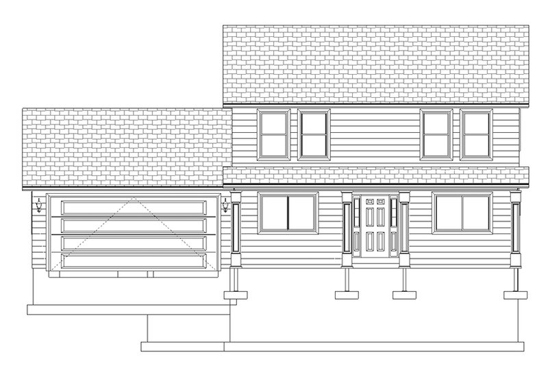 Dream House Plan - Exterior - Front Elevation 5 for Traditional House Plan #1060-33 - 4 bed, 3.5 bath