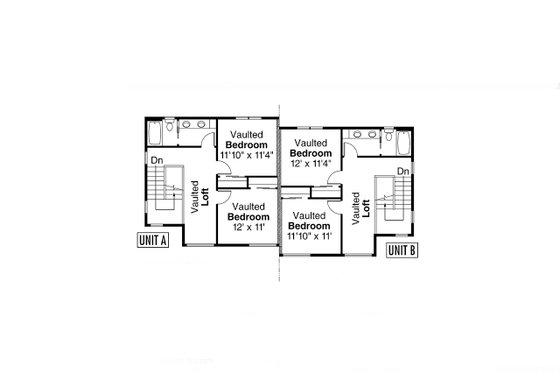 Floor Plan - Upper Floor for Modern House Plan #124-1332 - 6 bed, 4.5 bath