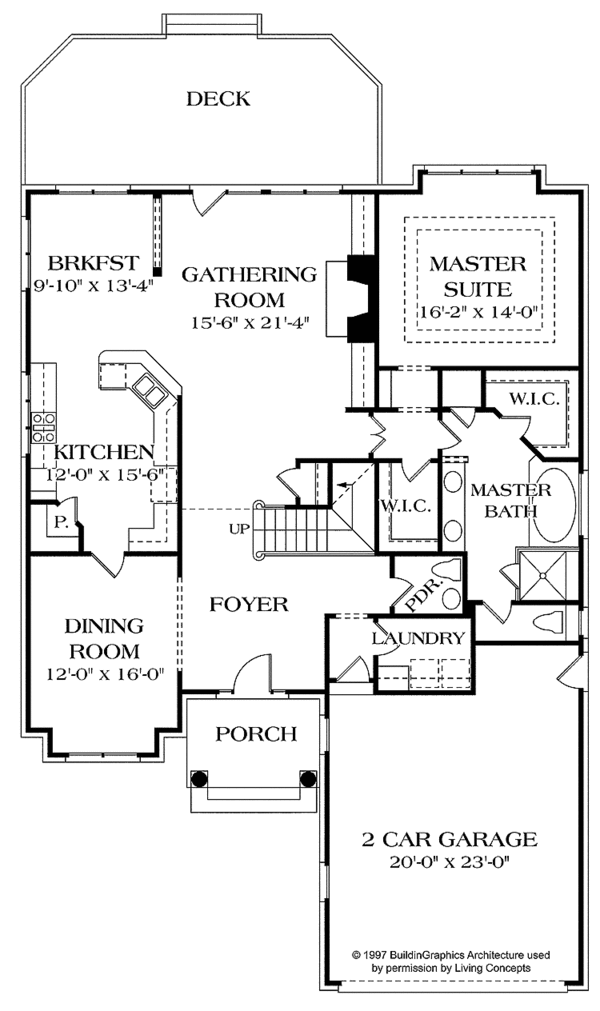 House Plan Design - Craftsman Floor Plan - Main Floor Plan #453-255