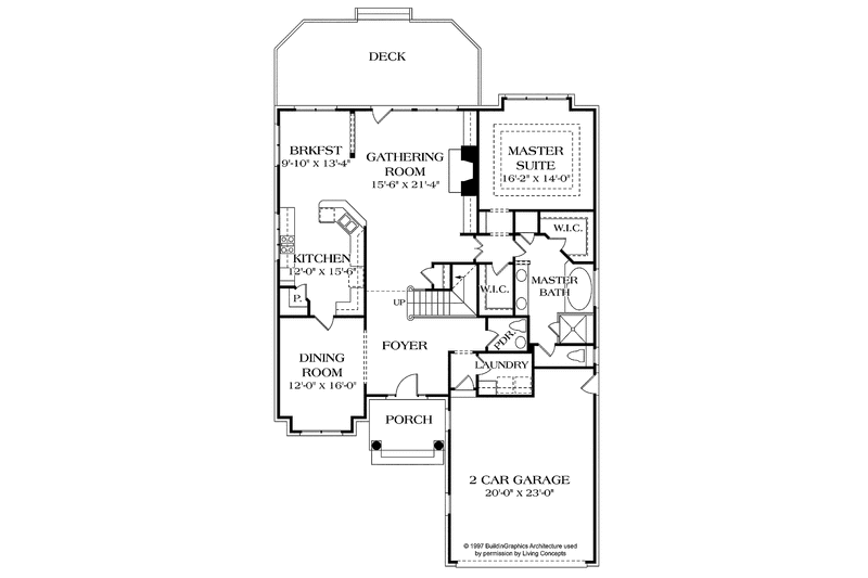 Dream House Plan - Floor Plan - Main Floor for Craftsman House Plan #453-255 - 4 bed, 3.5 bath