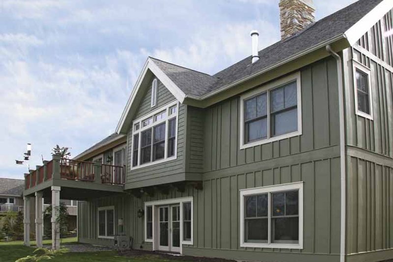Home Plan - Exterior - Rear Elevation 1 for European House Plan #928-155 - 3 bed, 2.5 bath