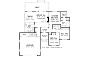 Ranch Style House Plan - 3 Beds 2 Baths 1386 Sq/Ft Plan #929-385 