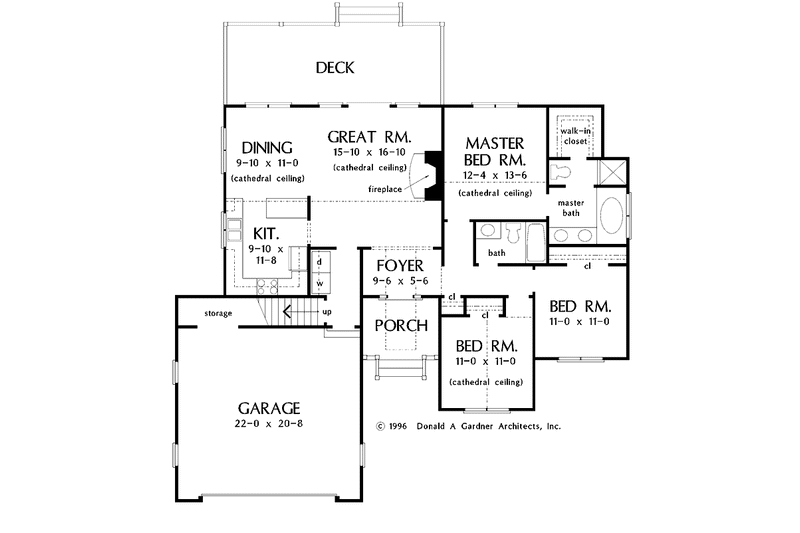Home Plan - Floor Plan - Main Floor for Ranch House Plan #929-385 - 3 bed, 2 bath