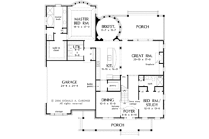 Floor Plan - Main Floor for Traditional House Plan #929-801 - 6 bed, 5 bath