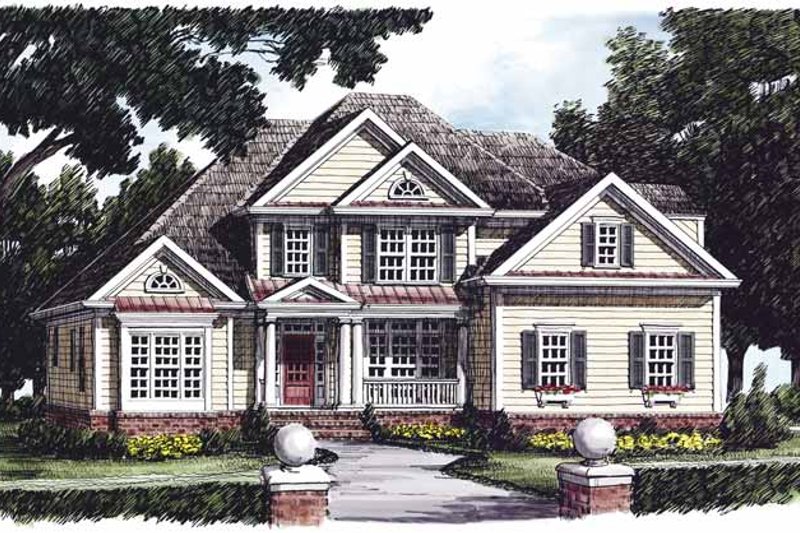 Dream House Plan - Country Exterior - Front Elevation Plan #927-472