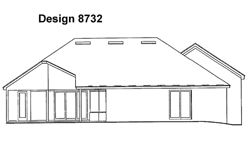 Home Plan - Exterior - Rear Elevation for Mediterranean House Plan #417-573 - 4 bed, 3.5 bath