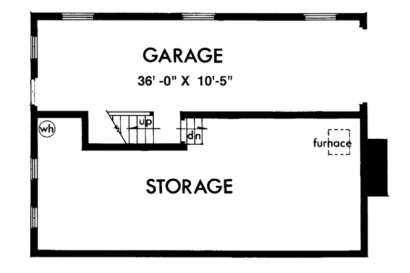 Home Plan - Floor Plan - Lower Floor for Country House Plan #320-806 - 2 bed, 2 bath