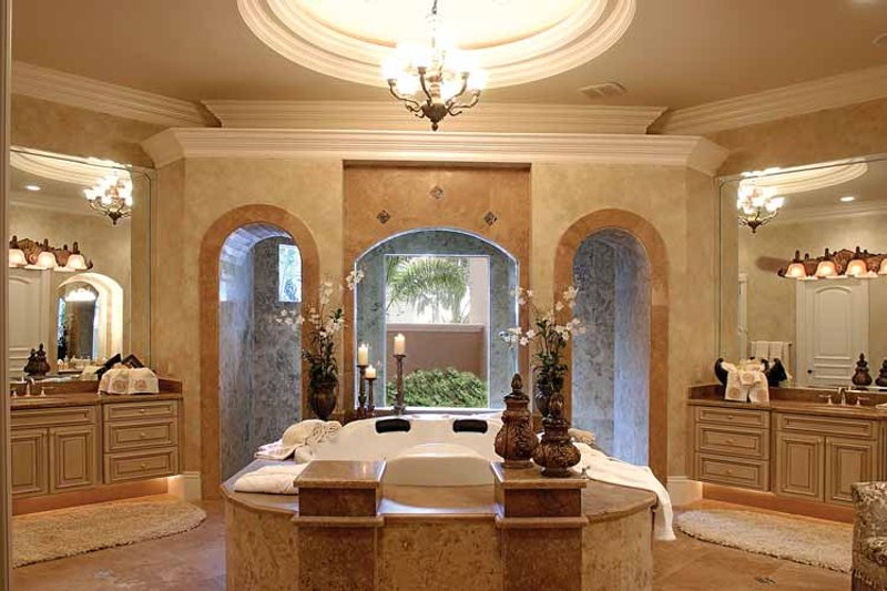 Architectural House Design - Interior - Bathroom for Mediterranean House Plan #1017-1 - 5 bed, 5.5 bath
