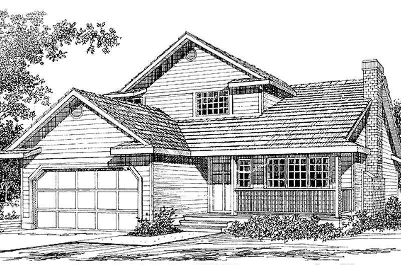House Design - Craftsman Exterior - Front Elevation Plan #47-701