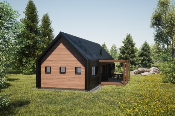 Exterior - Other Elevation for Modern House Plan #933-11 - 2 bed, 2 bath