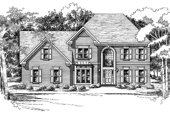 Exterior - Front Elevation 3 for Traditional House Plan #927-61 - 5 bed, 3 bath