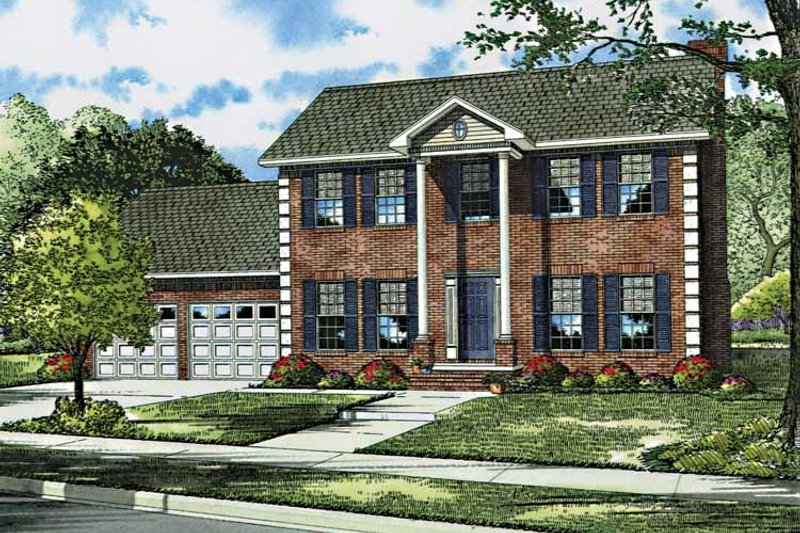 Dream House Plan - Classical Exterior - Front Elevation Plan #17-3044
