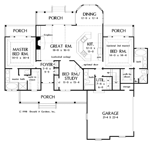 Home Plan - Ranch Floor Plan - Main Floor Plan #929-403
