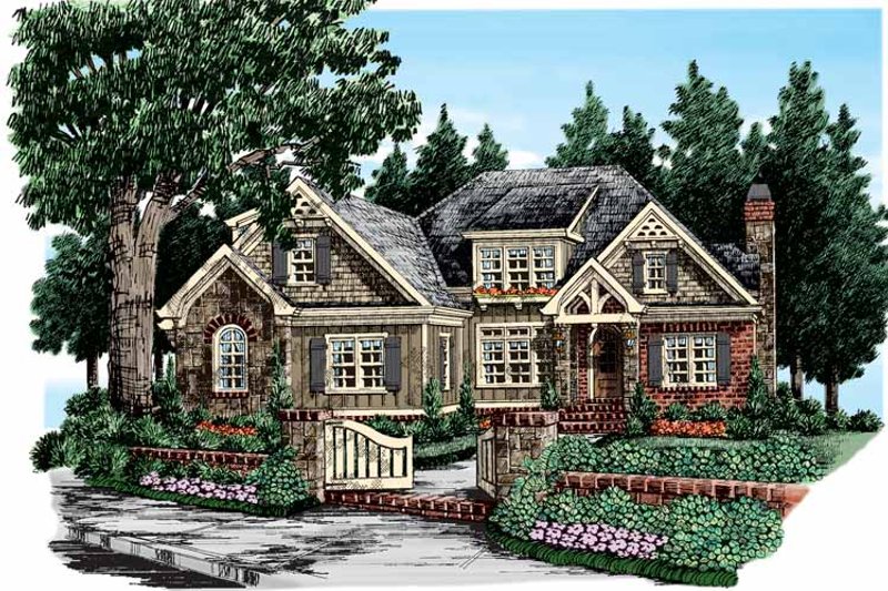 Dream House Plan - European Exterior - Front Elevation Plan #927-358
