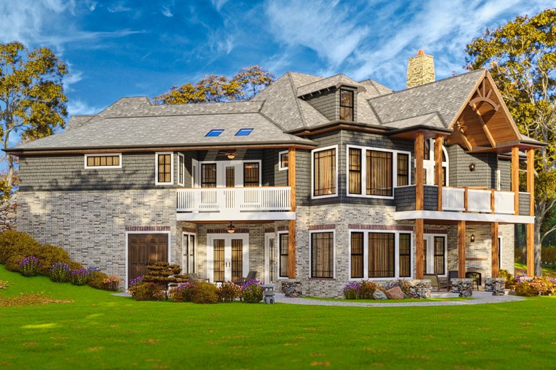 Home Plan - Exterior - Rear Elevation 1 for Craftsman House Plan #54-709 - 3 bed, 3 bath